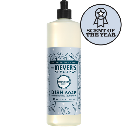 Mrs Meyer's Clean Day Liquid Dish Soap Snowdrop - 16 oz.