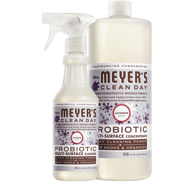 Mrs. Meyer's Lavender Probiotic MultiSurface Cleaner & Concentrate Set