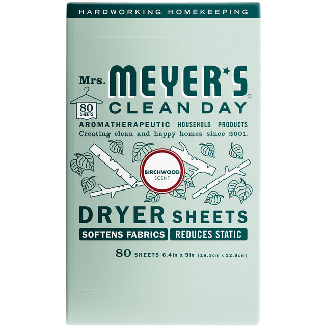 Mrs Meyers 14148 Lav Dryer Sheets 80 Pack: Fabic Softeners & Anti Static  (808124141483-2)