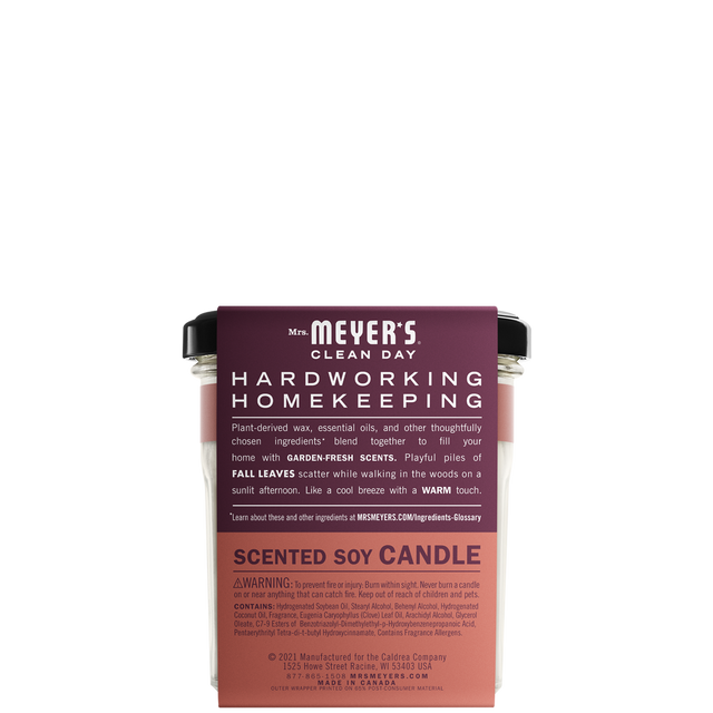 Mrs. Meyer's Fall Leaves Soy Candle Large