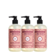 mrs meyers rose hand soap three count bundle