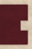 KJV, UltraSlim Bible, Imitation Leather, Burgundy/Cream, Red Letter Edition - ISBN: 9780718040482