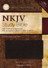 NKJV Study Bible, Large Print, Bonded Leather, Black, Indexed - ISBN: 9781418542108