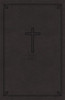 NKJV, Value Thinline Bible, Large Print, Imitation Leather, Black, Red Letter Edition - ISBN: 9780718075583