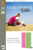 KJV, Busy Mom's Bible, Imitation Leather, Pink/Green, Red Letter Edition - ISBN: 9780310439134