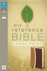 NIV, Reference Bible, Large Print, Imitation Leather, Tan/Burgundy, Red Letter Edition - ISBN: 9780310434832