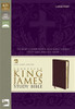 KJV Zondervan Study Bible, Large Print, Bonded Leather, Burgundy - ISBN: 9780310929925