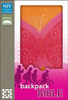 NIV, Backpack Bible, Imitation Leather, Pink/Orange - ISBN: 9780310722199