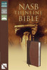 NASB, Thinline Bible, Imitation Leather, Brown, Red Letter Edition - ISBN: 9780310936084