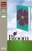 NKJV, Bloom Collection Bible, Compact, Imitation Leather, Purple/Turquoise, Red Letter Edition - ISBN: 9780310432579