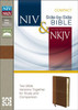 NIV, NKJV, Side-by-Side Bible, Compact, Imitation Leather, Tan/Brown - ISBN: 9780310411307