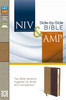 NIV, Amplified, Parallel Bible, Imitation Leather, Tan/Burgundy - ISBN: 9780310421139