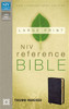 NIV, Reference Bible, Large Print, Bonded Leather, Black, Indexed, Red Letter Edition - ISBN: 9780310434924