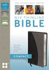 NIV, Thinline Bible, Compact, Imitation Leather, Black/Gray, Red Letter Edition - ISBN: 9780310435495