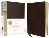 NIV, Journal the Word Bible, Premium Leather, Brown - ISBN: 9780310446569