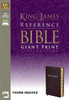 KJV, Reference Bible, Giant Print, Bonded Leather, Burgundy, Indexed, Red Letter Edition - ISBN: 9780310931782