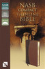 NASB, Thinline Bible, Compact, Imitation Leather, Brown, Red Letter Edition - ISBN: 9780310429593