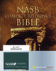 NASB, Compact Reference Bible, Bonded Leather, Black, Red Letter Edition - ISBN: 9780310921448