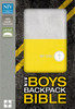 NIV Boys Backpack Bible, Compact, Imitation Leather, Yellow/Charcoal - ISBN: 9780310760788