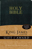 KJV, Gift and Award Bible, Imitation Leather, Black, Red Letter Edition - ISBN: 9780310949138