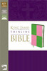 KJV, Thinline Bible, Imitation Leather, Green/Pink, Red Letter Edition - ISBN: 9780310941910