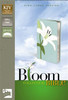 KJV, Thinline Bloom Collection Bible, Compact, Imitation Leather, Green/White, Red Letter Edition - ISBN: 9780310441199