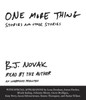 One More Thing: Stories and Other Stories (AudioBook) (CD) - ISBN: 9780804164733