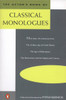 The Actor's Book of Classical Monologues: More Than 150 selns From gldn Age gk Drama Age shakesp Restoration - ISBN: 9780140106763