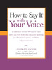 How To Say It with Your Voice:  - ISBN: 9780735204492