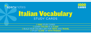 Italian Vocabulary SparkNotes Study Cards:  - ISBN: 9781411470026