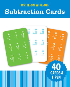 Write-On Wipe-Off Subtraction Cards:  - ISBN: 9781411471146
