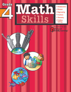 Math Skills: Grade 4 (Flash Kids Harcourt Family Learning):  - ISBN: 9781411401099