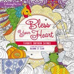 Bless Your Heart Adult Coloring Book - ISBN: 9780310085461