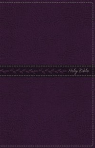 KJV, Thinline Bible, Standard Print, Imitation Leather, Purple, Red Letter Edition - ISBN: 9780718098254