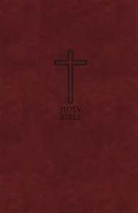 KJV, Value Thinline Bible, Large Print, Imitation Leather, Burgundy, Red Letter Edition - ISBN: 9780718098056