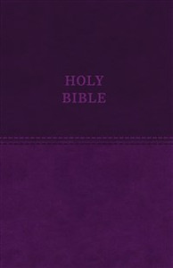 KJV, Value Thinline Bible, Large Print, Imitation Leather, Purple, Red Letter Edition - ISBN: 9780718098063