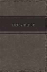 KJV, Deluxe Gift Bible, Imitation Leather, Gray, Red Letter Edition - ISBN: 9780718097820