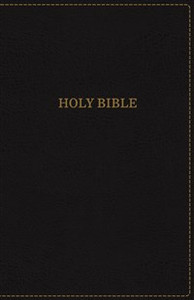 KJV, Thinline Bible, Large Print, Imitation Leather, Black, Red Letter Edition - ISBN: 9780718098070