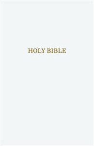 KJV, Gift and Award Bible, Imitation Leather, White, Red Letter Edition - ISBN: 9780718097936