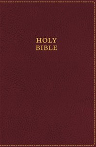 KJV, UltraSlim Bible, Imitation Leather, Burgundy, Red Letter Edition - ISBN: 9780718040475