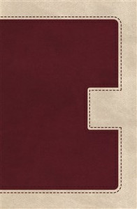 KJV, UltraSlim Bible, Imitation Leather, Burgundy/Cream, Indexed, Red Letter Edition - ISBN: 9780718041151