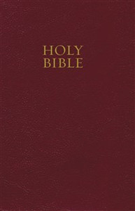 NKJV, Pew Bible, Hardcover, Burgundy, Red Letter Edition - ISBN: 9780718080310