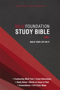 NKJV, Foundation Study Bible, Hardcover, Red Letter Edition - ISBN: 9780718034320