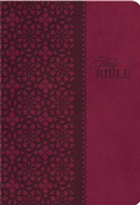 KJV, End-of-Verse Reference Bible, Personal Size, Giant Print, Imitation Leather, Burgundy, Indexed, Red Letter Edition - ISBN: 9780718037277