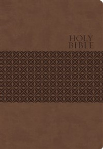 KJV, End-of-Verse Reference Bible, Personal Size, Giant Print, Imitation Leather, Brown, Indexed, Red Letter Edition - ISBN: 9780718037260
