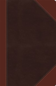 NKJV, Ultraslim Reference Bible, Large Print, Imitation Leather, Brown, Indexed, Red Letter Edition - ISBN: 9780718013790