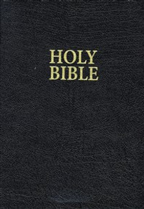 KJV, Reference Bible, Giant Print, Bonded Leather, Black, Red Letter Edition - ISBN: 9780840704887