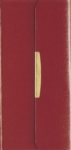 NKJV, Checkbook Bible, Compact, Bonded Leather, Burgundy, Wallet Style, Red Letter Edition - ISBN: 9780840785428