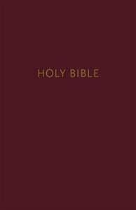 NKJV, Pew Bible, Hardcover, Burgundy, Red Letter Edition - ISBN: 9780785215936
