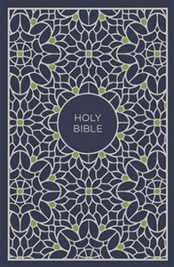 NKJV, Thinline Bible, Compact, Cloth over Board, Blue/Green, Red Letter Edition - ISBN: 9780718075507